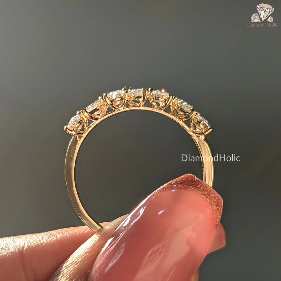rose gold pear ring