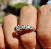Dazzling Yet Dainty | Unique Ring Design | Bridal Band

