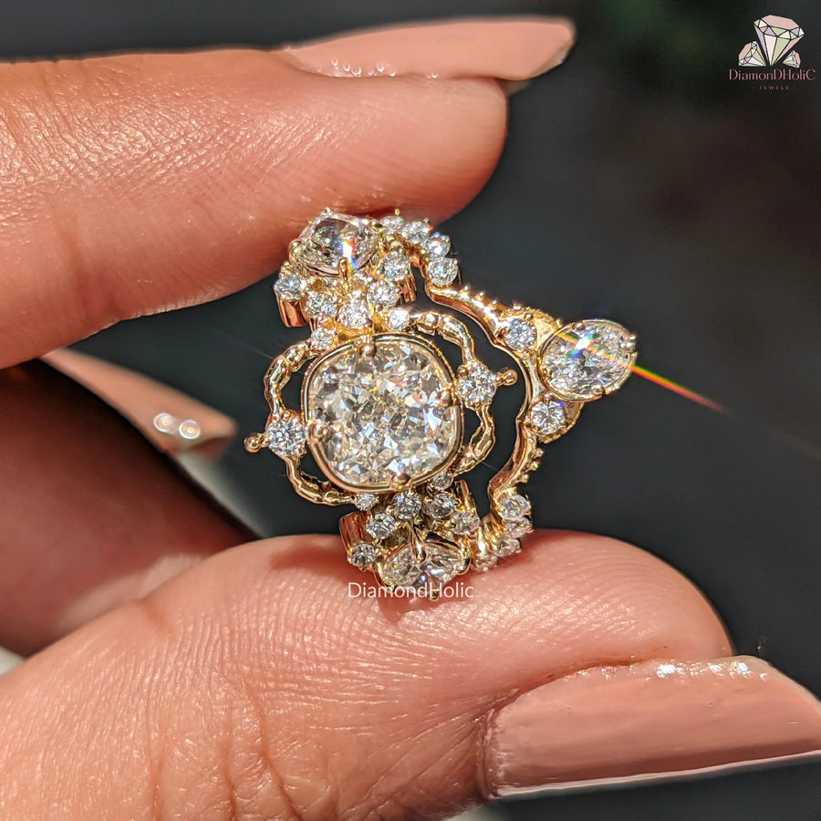 oval cut diamond band ring | oval diamond