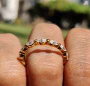 Stackable Beauty | Unique Moissanite | Elegant Band Style

