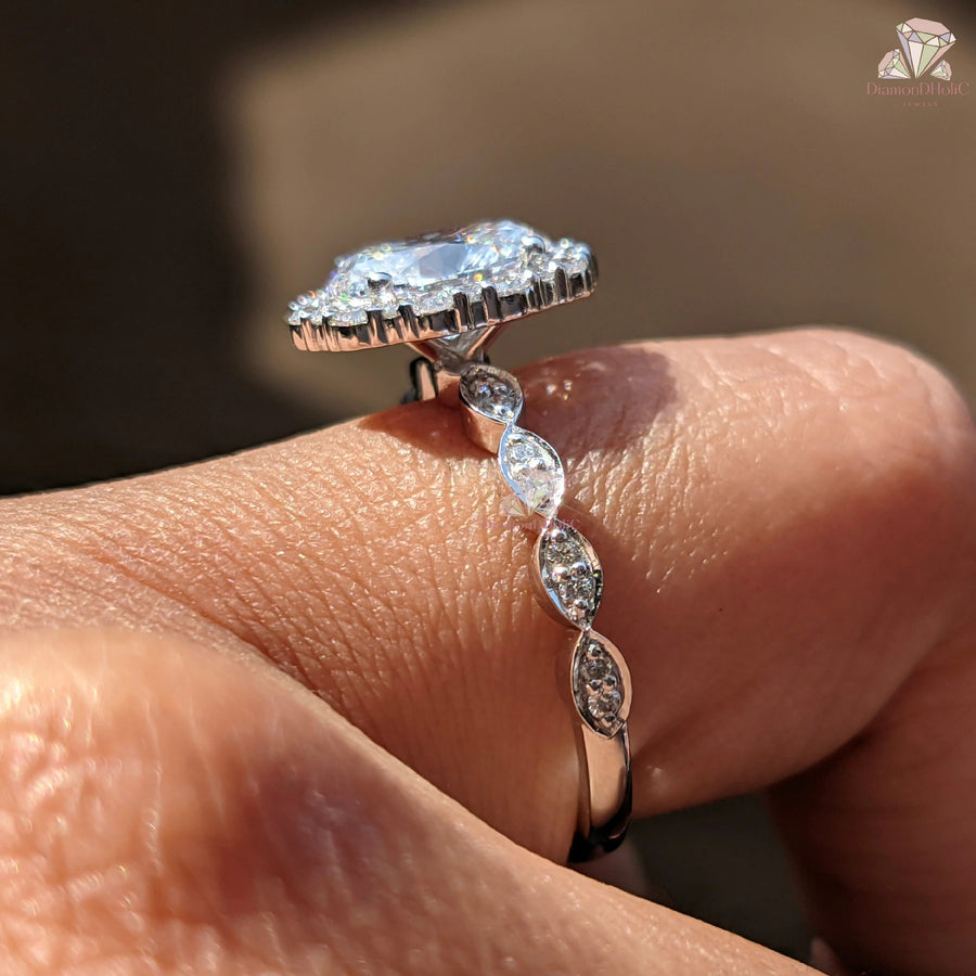 vintage eternity pave ring | vintage eternity diamond ring