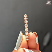sparkling moissanite ring | handmade eternity band | moissanite ring gift
