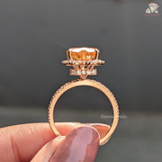 luxury moissanite ring