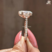 Moissanite solitaire ring