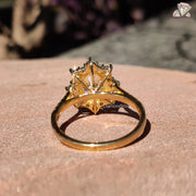vintage moissanite design | oval shape diamond look | moissanite bridal gift
