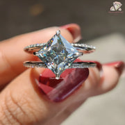 Luxury Solitaire Moissanite Ring 