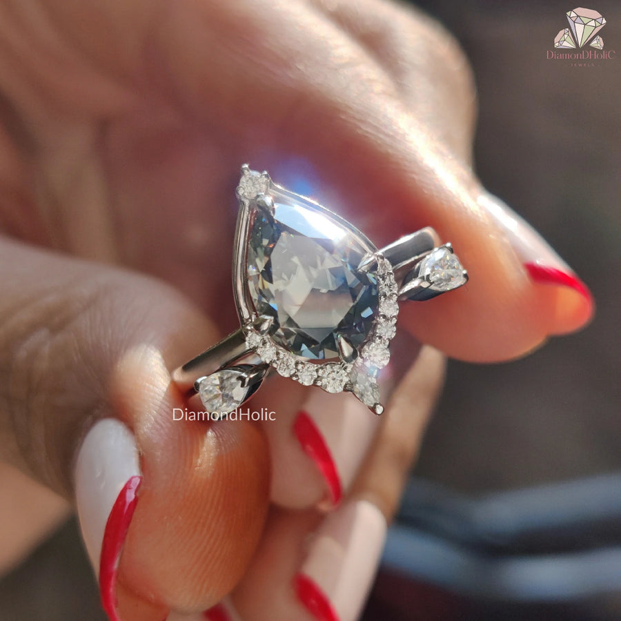 Halo Moissanite Ring