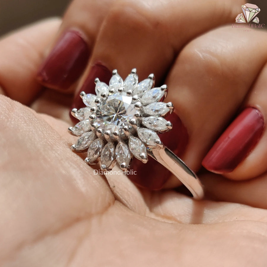 Unique moissanite rings
