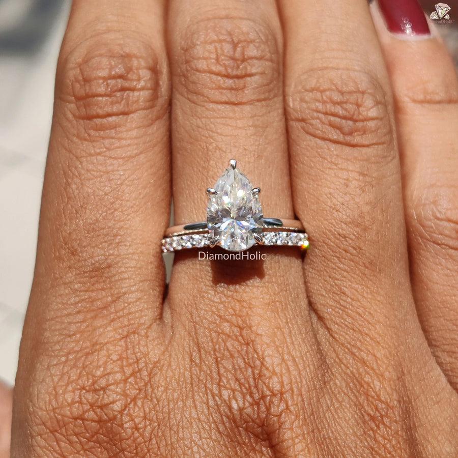 Elegant Promise Ring | Bridal Moissanite Set | Wedding Gift Idea

