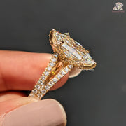 tulip prong engagement ring