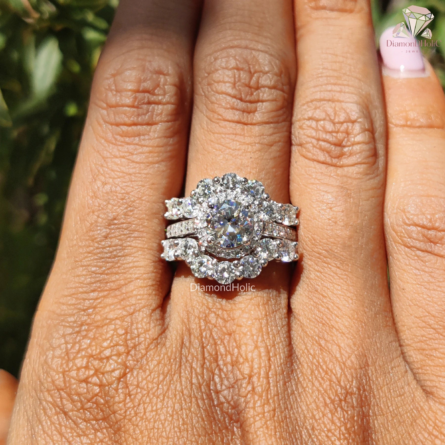 yellow gold ring | hidden halo ring | solitaire ring
