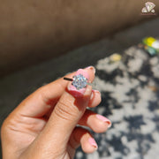 moissanite solitaire ring