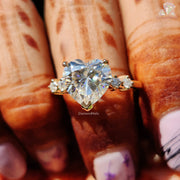 v-day proposal ring | elegant moissanite ring | cute engagement ring gold
