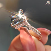 grey diamond ring | grey diamond engagement ring | gray diamond ring