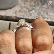 Women’s Moissanite Bridal Ring | Stylish Oval Cut Promise Ring | Timeless Moissanite Wedding Ring