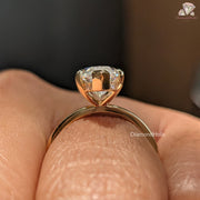 moissanite solitaire ring