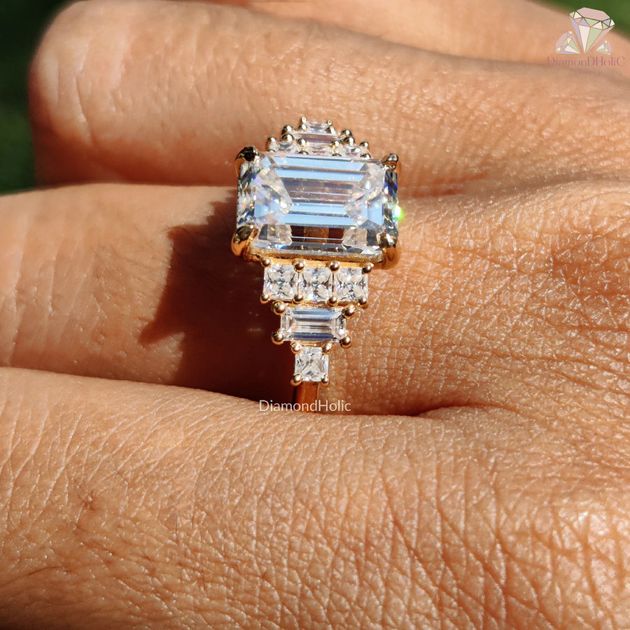 Forever Bridal Ring | Vintage Art Deco Feel | Moissanite Shine

