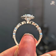 straight shank engagement ring | straight shank ring