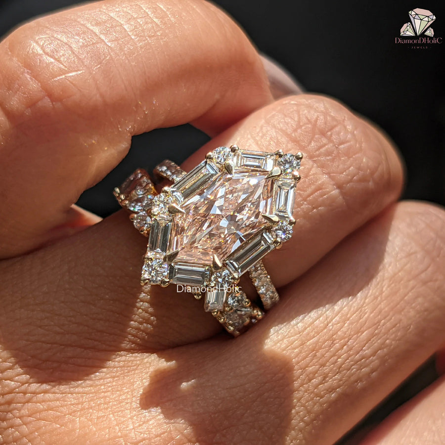 yellow gold wedding ring sets