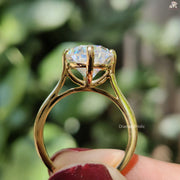 Moissanite Diamond Jewelry | Pear Shaped Engagement | Elegant Ring Design

