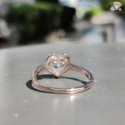 Handmade Emerald Cut Ring | Unique Moissanite Engagement Ring | Minimalist Gold Moissanite Ring 