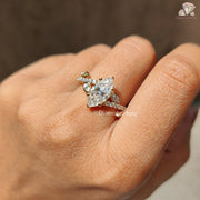  Unique Shank Bridal Jewelry | Dazzling Moissanite Diamond Band | Affordable Marquise Cut Jewelry 
