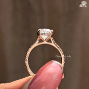 Pear shaped bridal ring