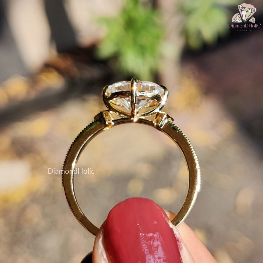 Timeless with a Twist | Unique Oval Setting | Sparkling Pavé Detail

