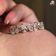 pear diamond anniversary ring