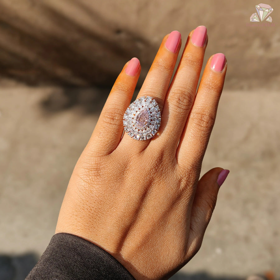 Vintage Wedding Ring | Sparkling CZ Band | Elegant Halo Style

