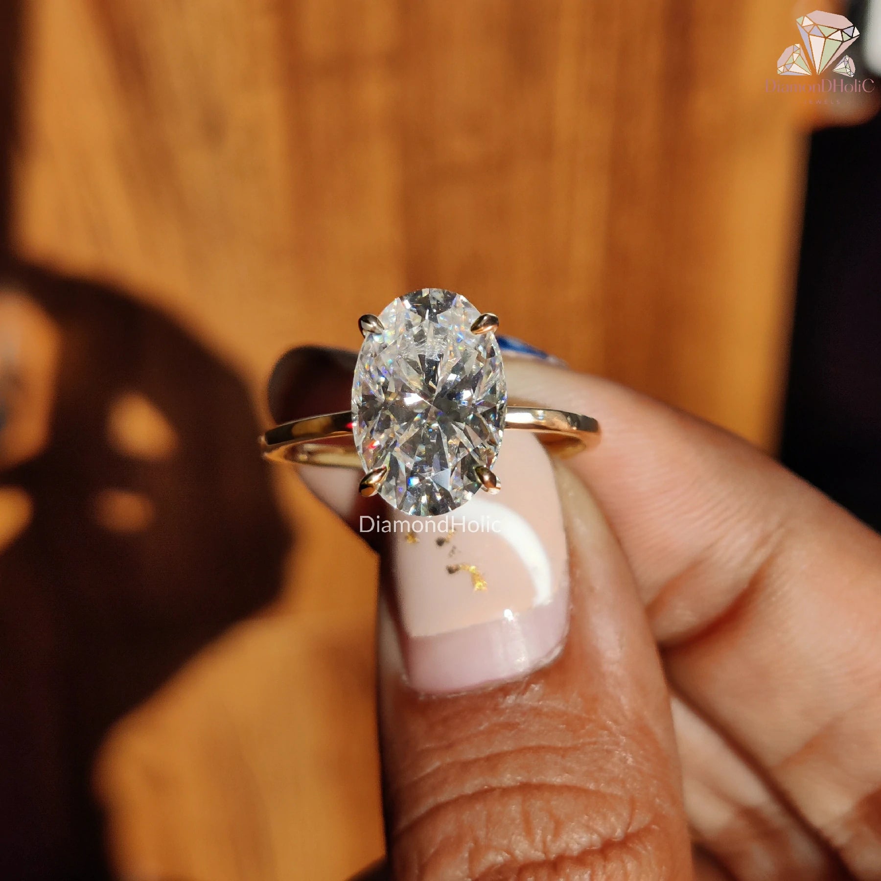 yellow gold moissanite | classic gold ring | 14k gold engagement ring

