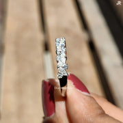 Marquise Eternity Wedding Band | Half Eternity Moissanite Ring | Gift for Her Love

