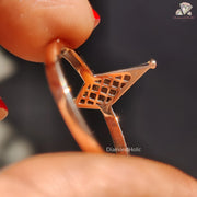 geometric engagement ring