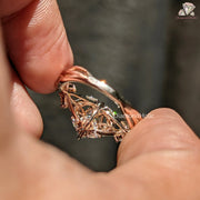 Marquise engagement ring