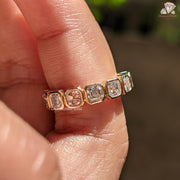 Stackable moissanite band