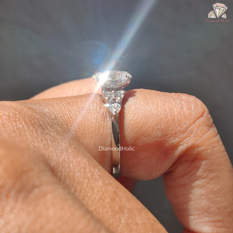 high quality lab ring | custom diamond ring | romantic proposal ring
