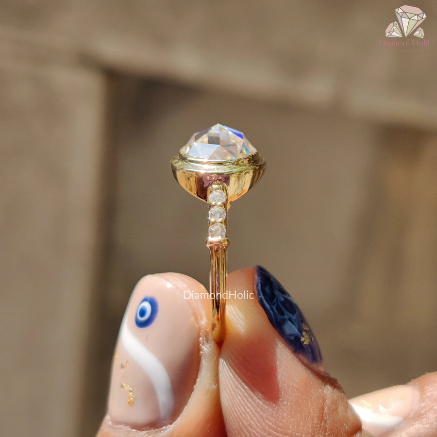 East West engagement ring style
