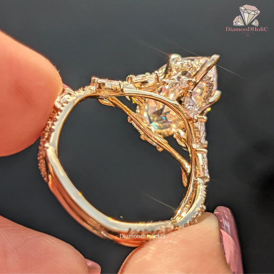 Hidden Halo Diamond Ring