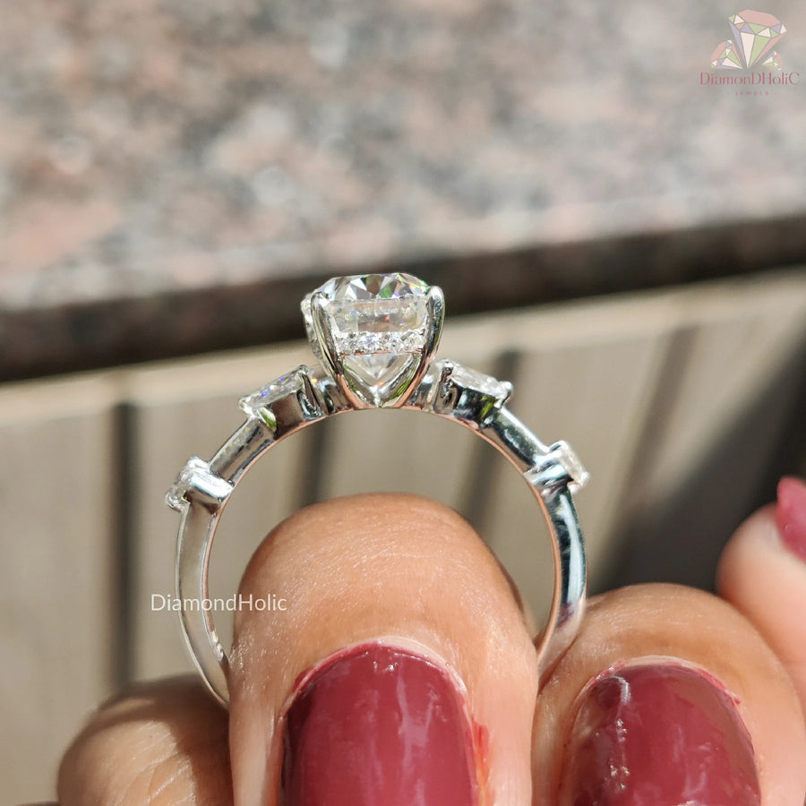 Timeless Oval Solitaire Ring | Classic Moissanite Engagement Band | Luxury Designer Wedding Ring 