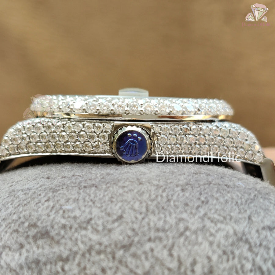 Men’s Round Cut Moissanite Watch
