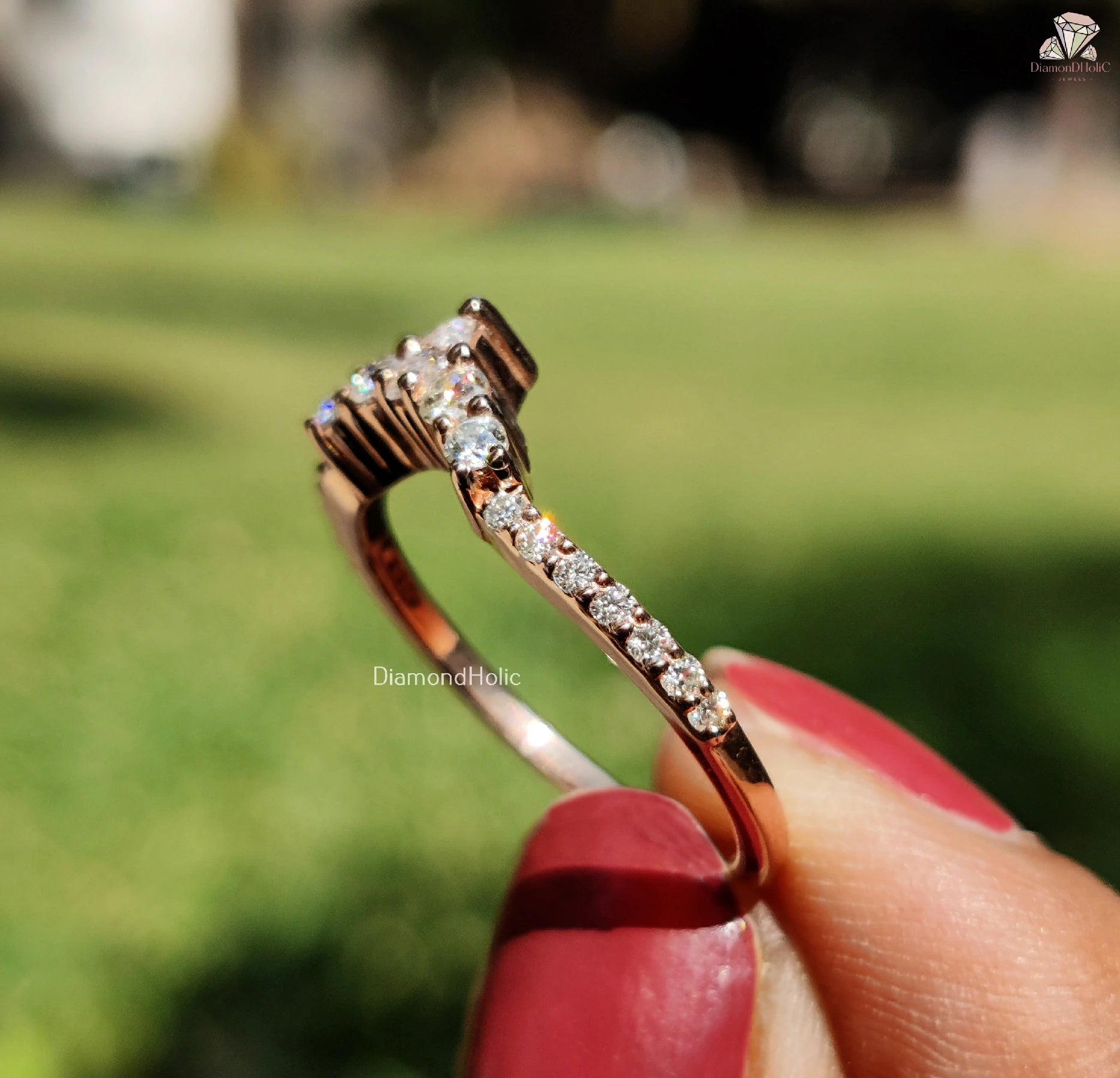Marquise and Round Cuts | Half Eternity Band | Gift for Love

