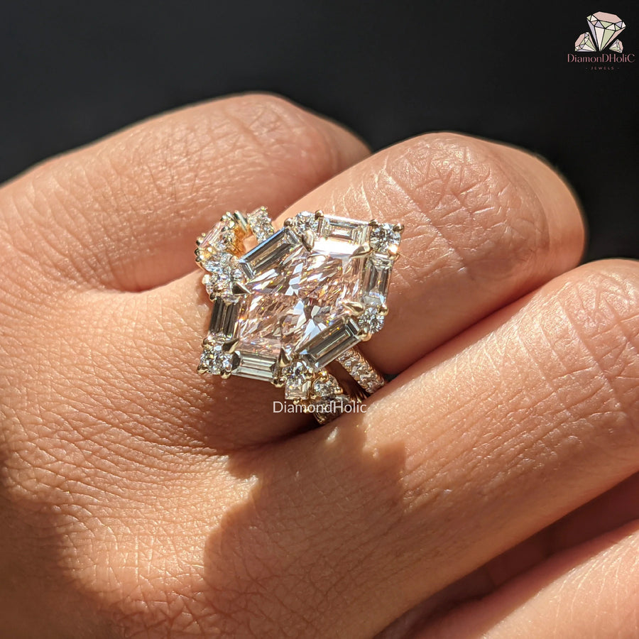 yellow gold ring set