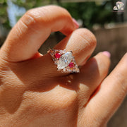 Nature inspired engagement ring