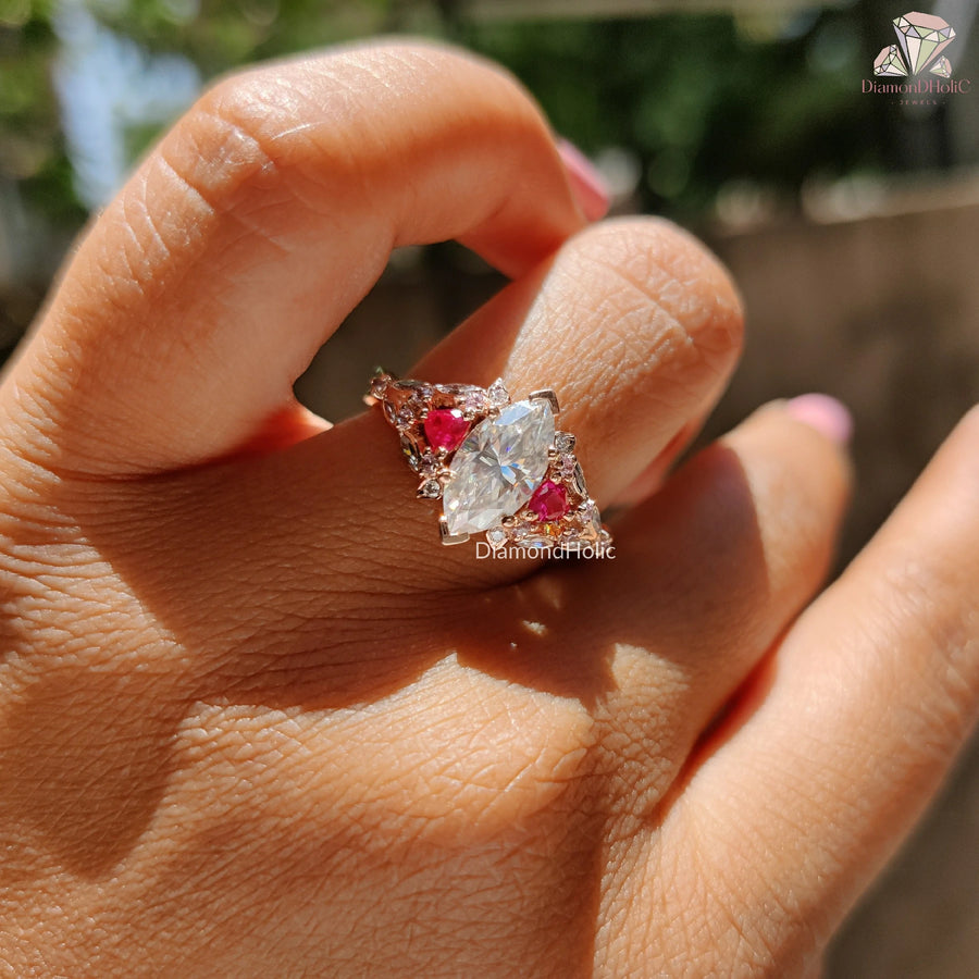 Nature inspired engagement ring