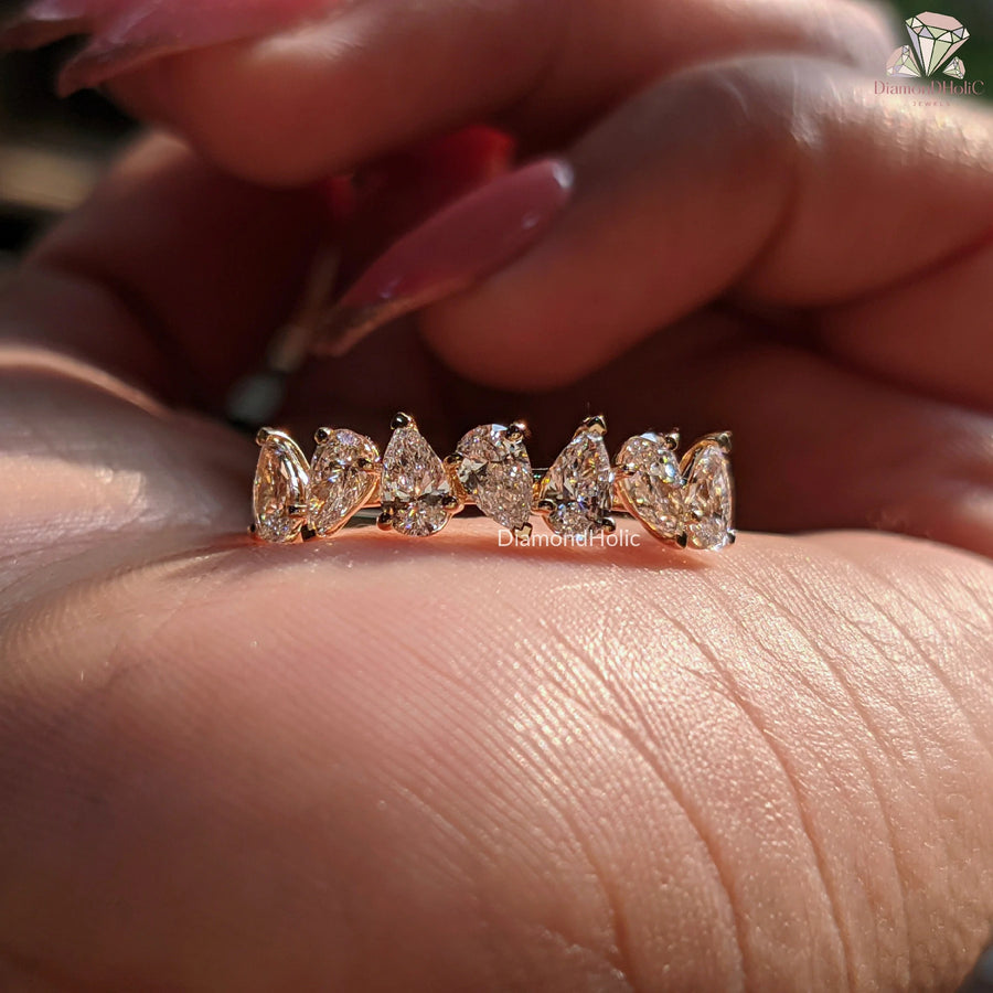 half eternity diamond band