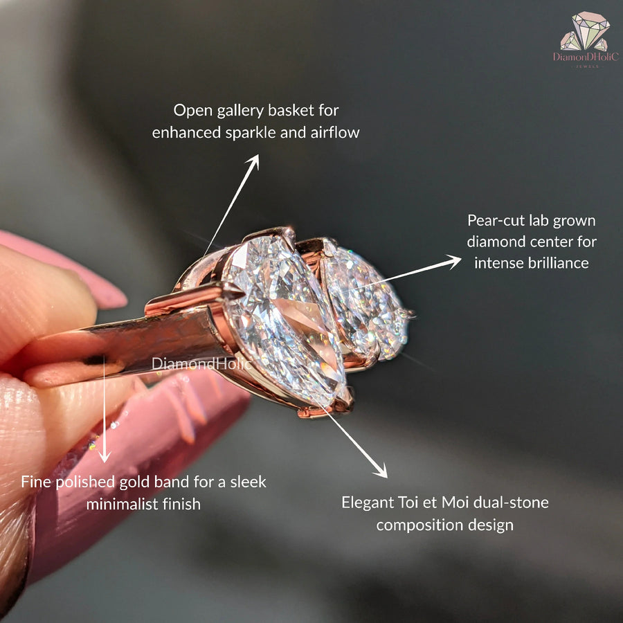 toi et moi ring | toi et moi engagement ring