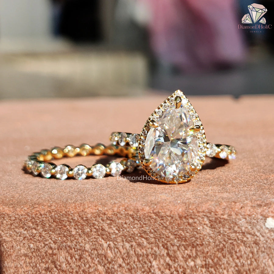unique halo ring | flower halo engagement | moissanite sparkle
