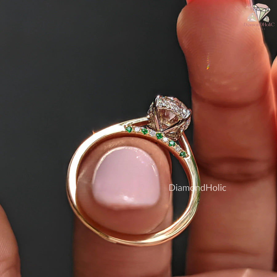 engagement ring lab diamond | sustainable diamond jewelry | bridal lab ring
