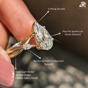 lab grown diamond ring | cab created diamond ring | lab grown diamond