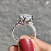Timeless Pave Moissanite Ring
